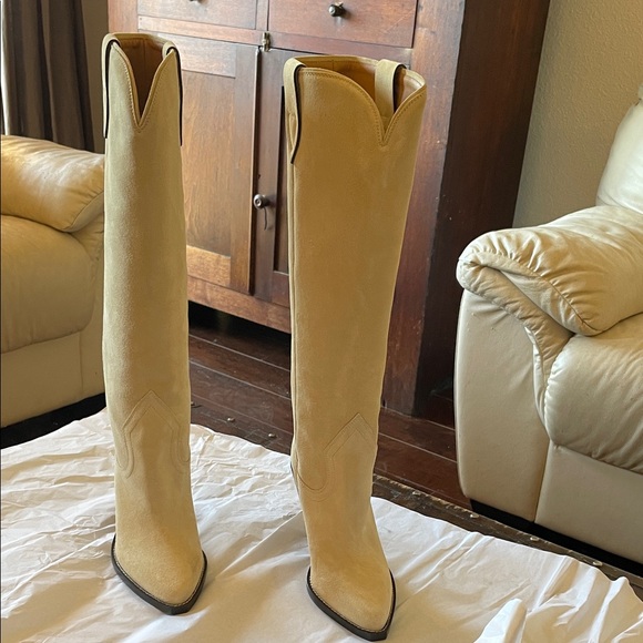 Isabel Marant Shoes - ISABEL MARANT Suede Boots in Ecru - NWT